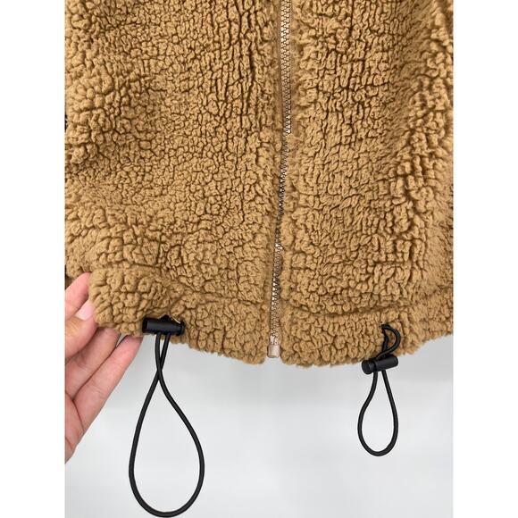 No Boundaries Juniors Brown Full Zipper Sherpa Jacket Size XL - Picture 4 of 10